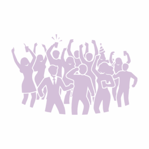 Dancing crowd icon