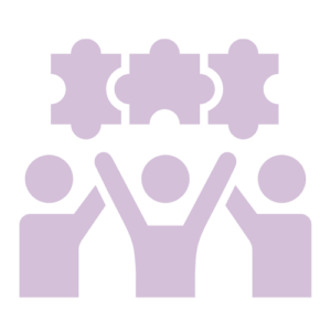 Networking Event Photography Icon - People together as a puzzle