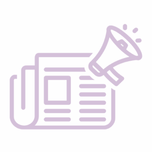 NEwspaper and megaphone icon